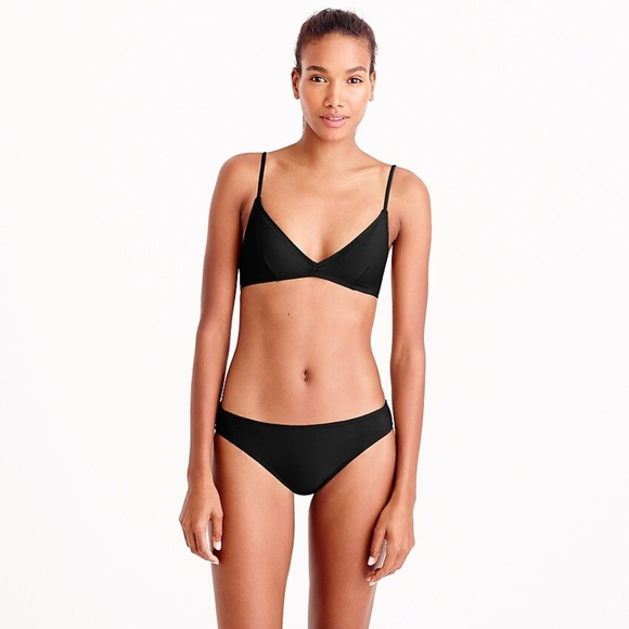 J. Crew Other - J. CREW French Black Bikini Top Classic Chic